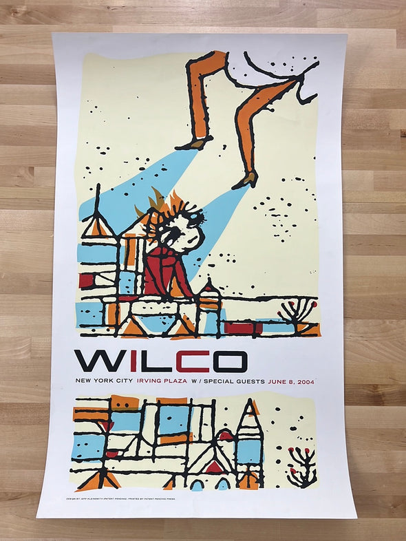 Wilco - 2004 Jeff Kleinsmith poster New York, NY Irving Plaza