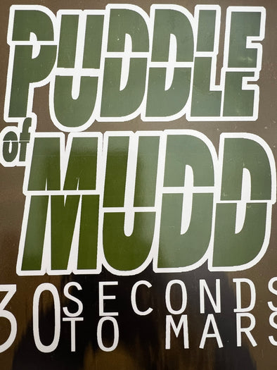 Puddle Of Mudd - 2002 Jared Connor promo poster Austin, TX Stubb's BBQ