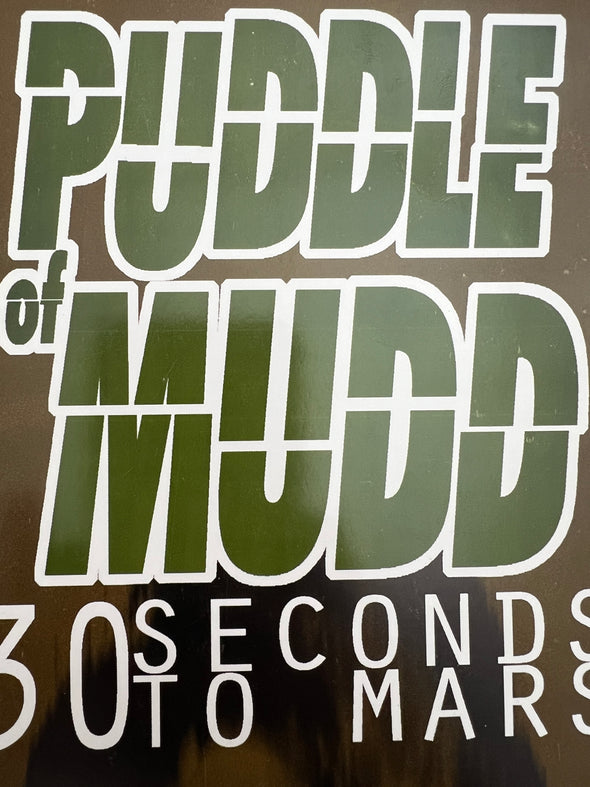 Puddle Of Mudd - 2002 Jared Connor promo poster Austin, TX Stubb's BBQ