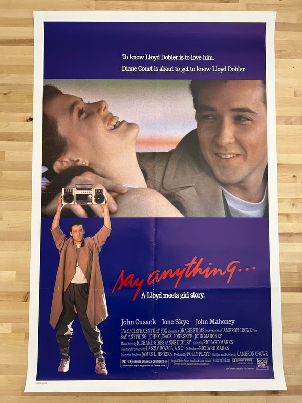 Say Anything - 1989 one sheet movie poster original 27x41