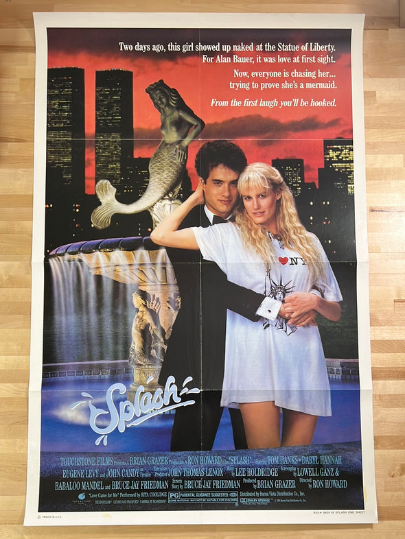 Splash - 1984 movie poster original vintage