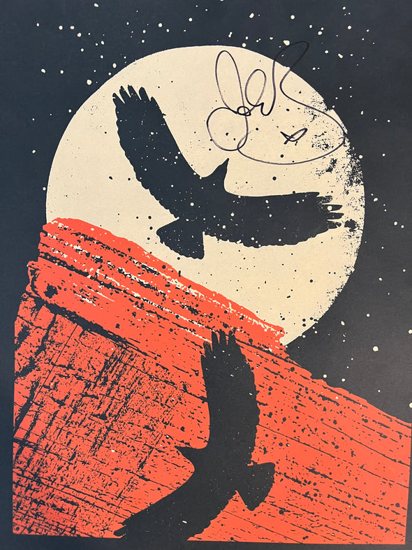 John Butler Trio - 2019 Jordan Narachinsky poster Morrison, CO Red Rocks Amphitheatre (UNAUTHENTICATED SIGNATURE)