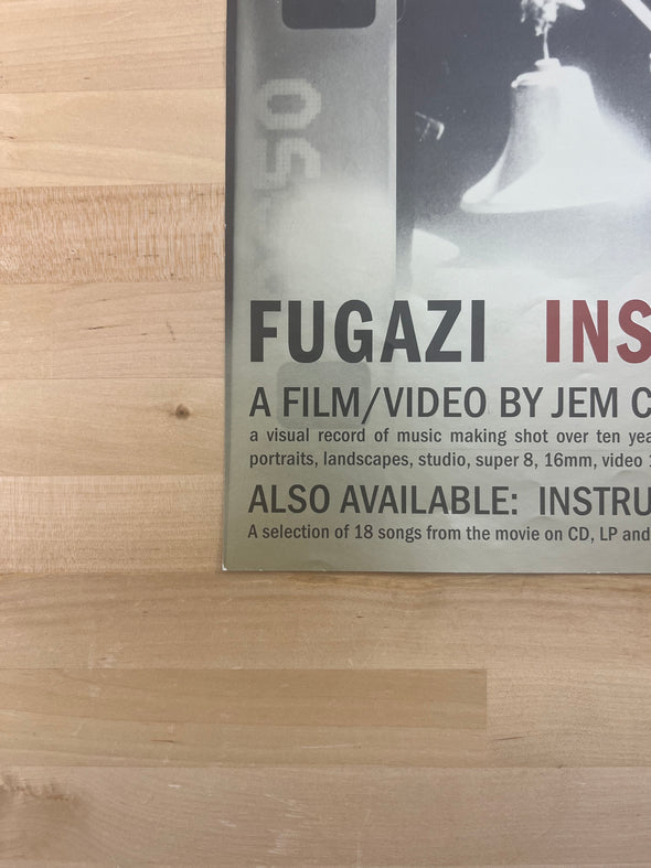 Fugazi  - 1999 DVD/VHS promo poster Instrument Dischord Records