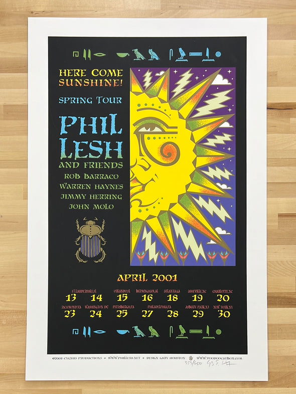 Phil Lesh & Friends - 2001 Gary Houston poster Spring Tour