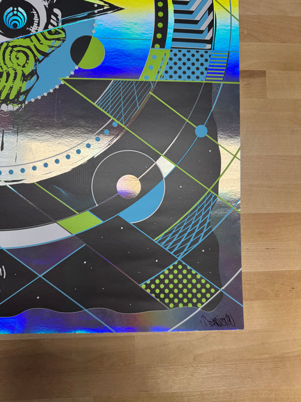 Bassnectar - 2017 Derek Sabiston poster Colorado Freestyle Sessions FOIL