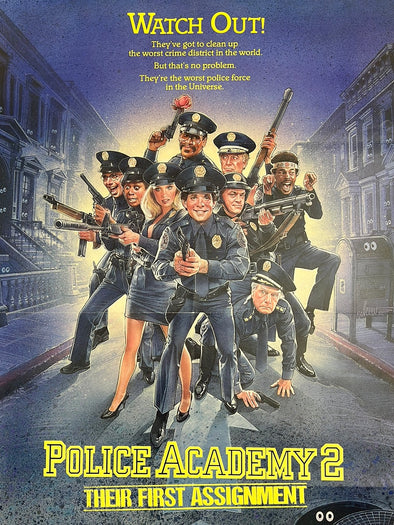 Police Academy 2 - 1985 one sheet movie poster original vintage 27x41