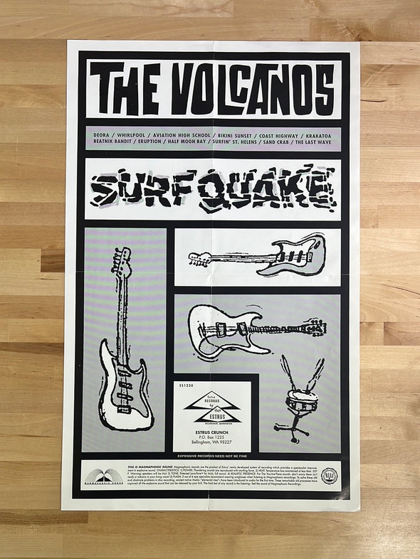 The Volcanos - promo poster Estrus Records