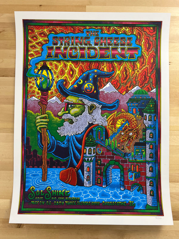 String Cheese Incident - 2024 Caleb Williamson poster Chillicothe, IL Three Sisters Park