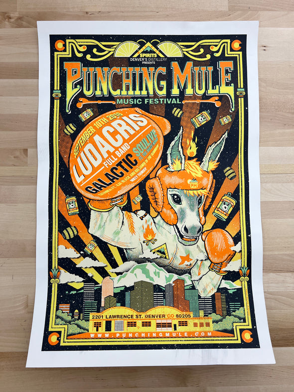 Ludacris - 2016 Poster Denver, CO Punching Mule Music Festival