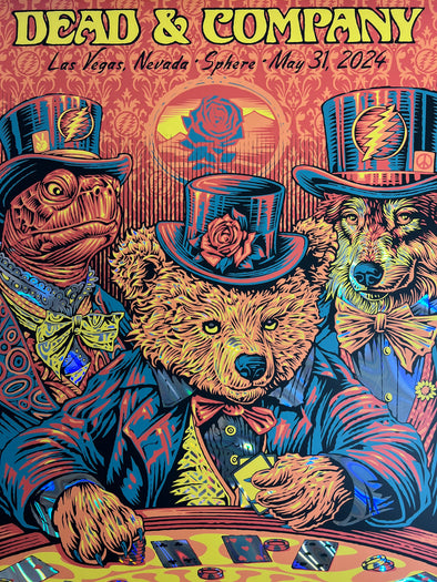 Dead & Company - 2024 Todd Slater Poster Las Vegas, NV The Sphere LAVA FOIL Edition