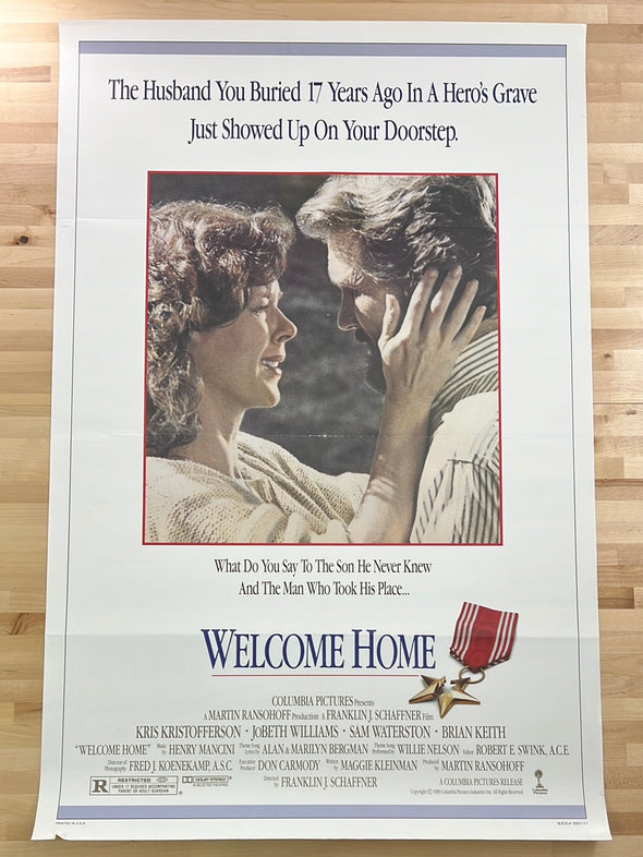 Welcome Home - 1989 movie poster original vintage