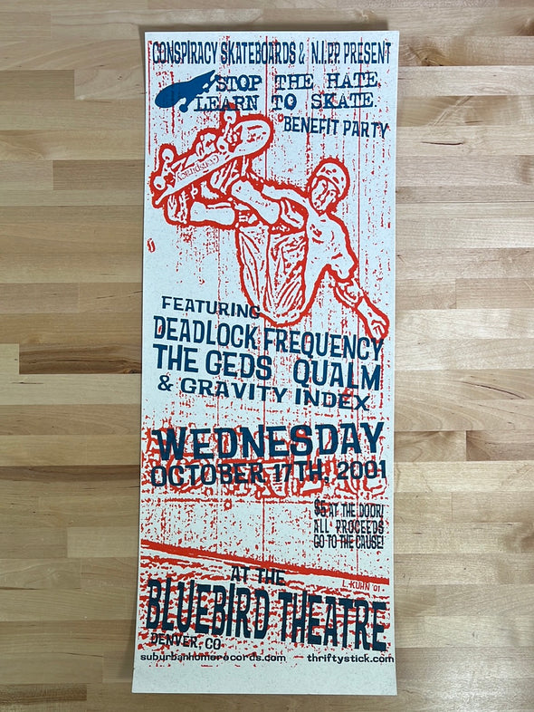Deadlock Frequency, The Geds - 2001 promo poster Denver, CO Bluebird Theatre