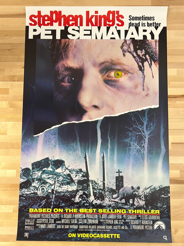 Pet Sematary - 1989 Stephen King movie poster original