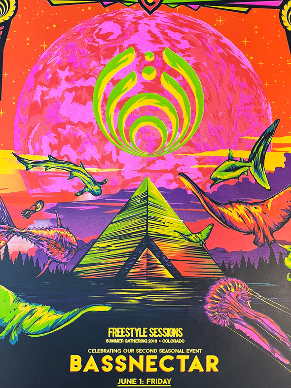 Bassnectar - 2018 Charles An poster Colorado Summer Gathering Freestyle Sessions