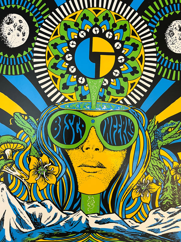 The Disco Biscuits - 2018 Nathaniel Deas poster Denver, CO Ogden Theatre - Morrison, CO Red Rocks Amphitheatre
