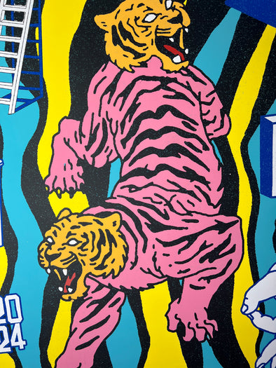 Band Of Horses - 2024 Hamster Labs poster New Year's Eve Colorado (DAMAGED)