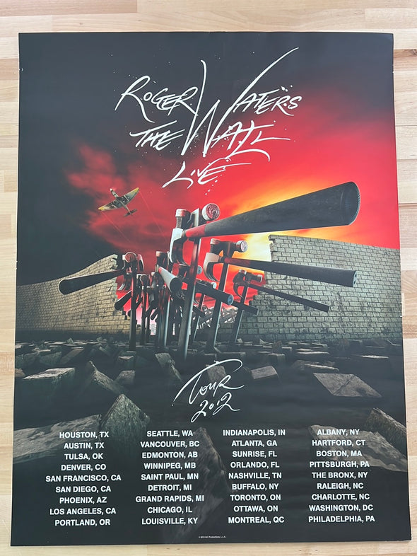 Roger Waters The Wall Live  - 2012 poster North America