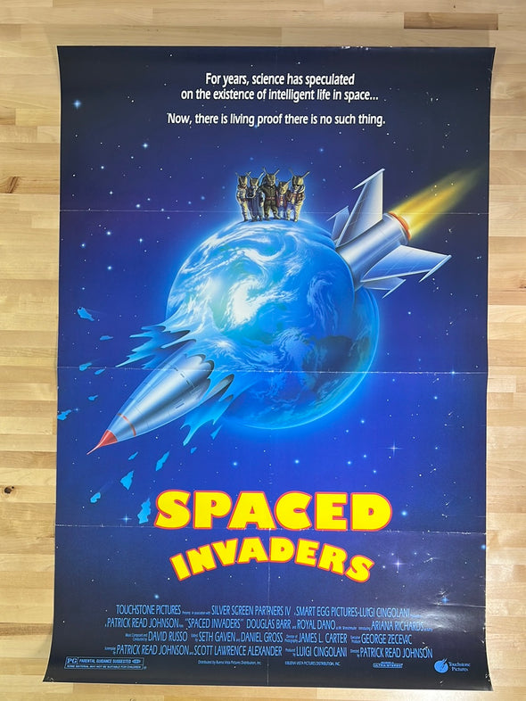 Spaced Invaders - 1990 movie poster original vintage 27x40