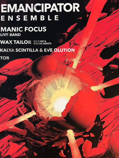 Emancipator - 2018 Juan Esteban Poster Morrison, CO Red Rocks Amphitheatre