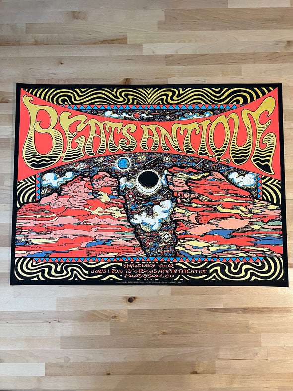 Beats Antique - 2016 Nathaniel Deas poster Morrison, CO Red Rocks Amphitheatre