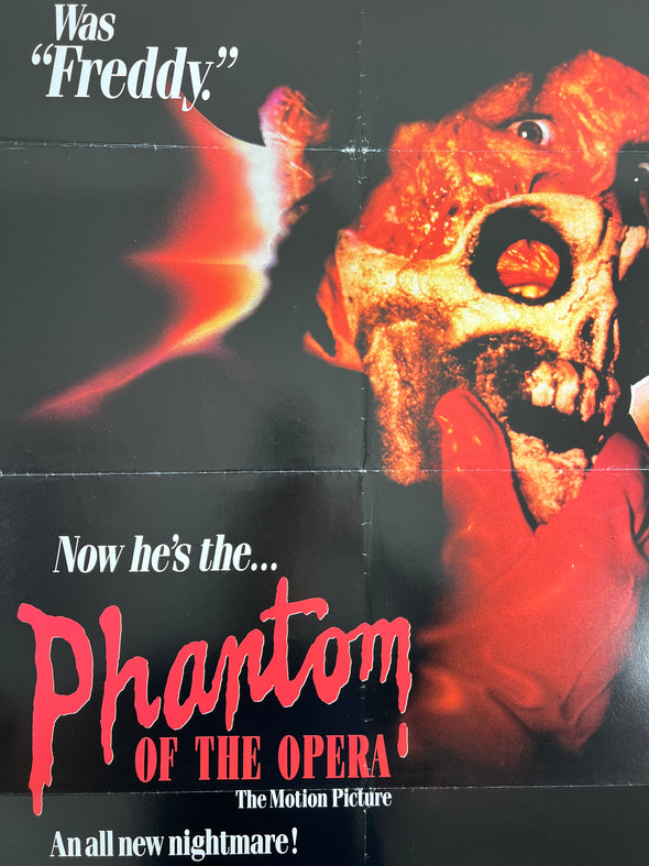 Phantom Of The Opera - 1989 video promo movie poster original 27x41