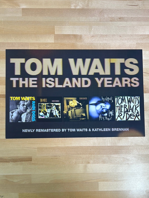 Tom Waits - promo poster The Island Years