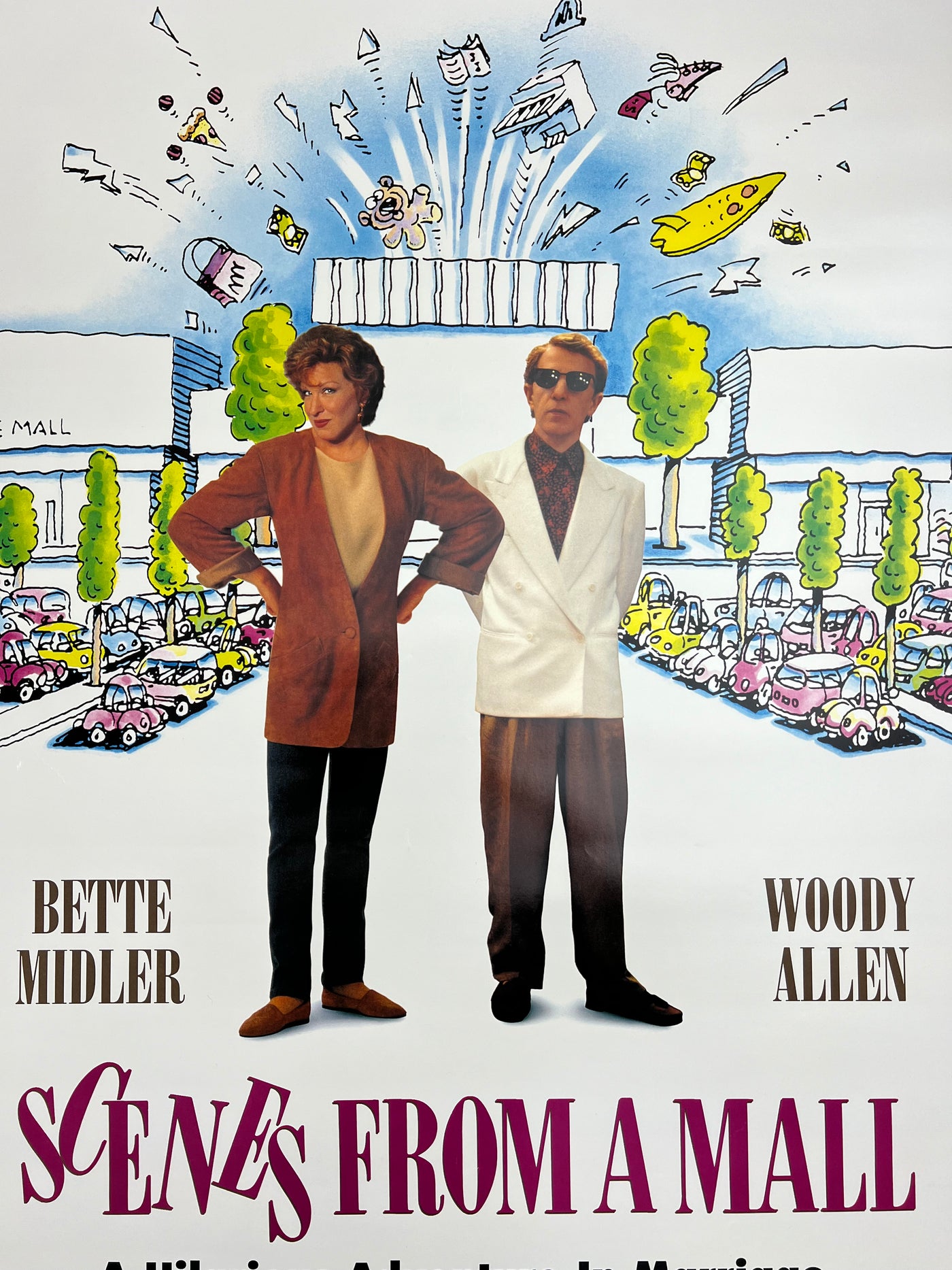 Mall Movie Ricky Scenes From A Mall - 1991 video promo movie poster original vintage 27 ...