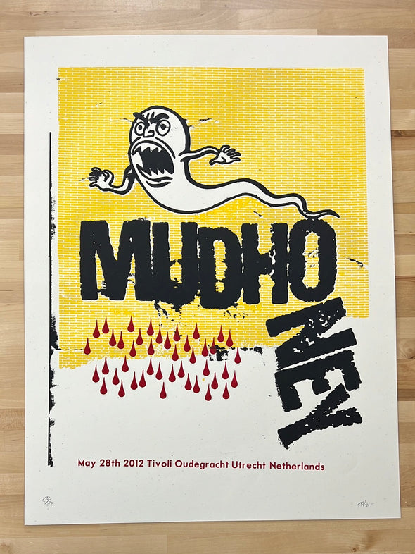 Mudhoney - 2012 BPRD poster Utrecht, Netherlands Tivoli