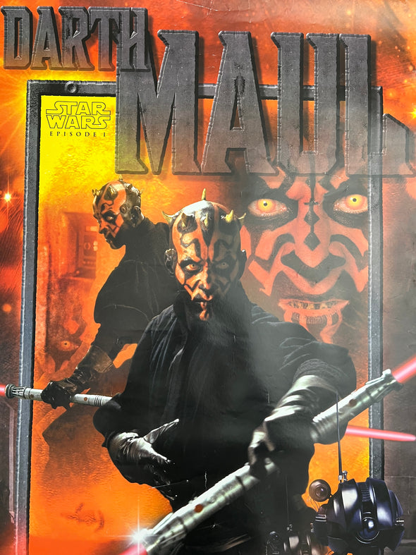 Darth Maul Sith - 1999 video promo movie poster original The Phantom Menace 24x36