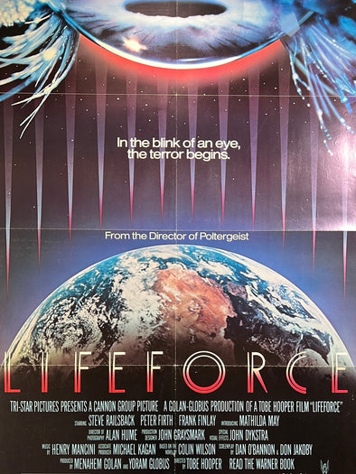 Lifeforce - 1985 movie poster original vintage