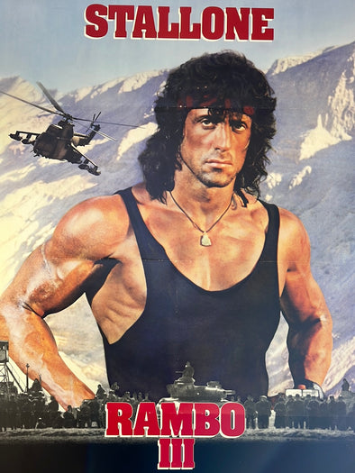 Rambo III - 1988 one sheet movie poster original vintage