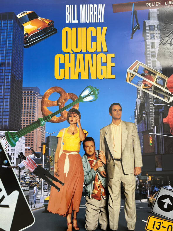 Quick Change - 1990 video promo movie poster original 27x40