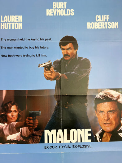 Malone - 1987 one sheet movie poster original vintage 27x41