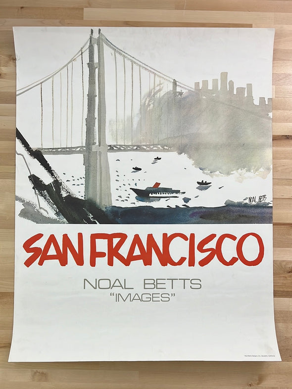 San Francisco "Images" - Noal Betts poster Vintage