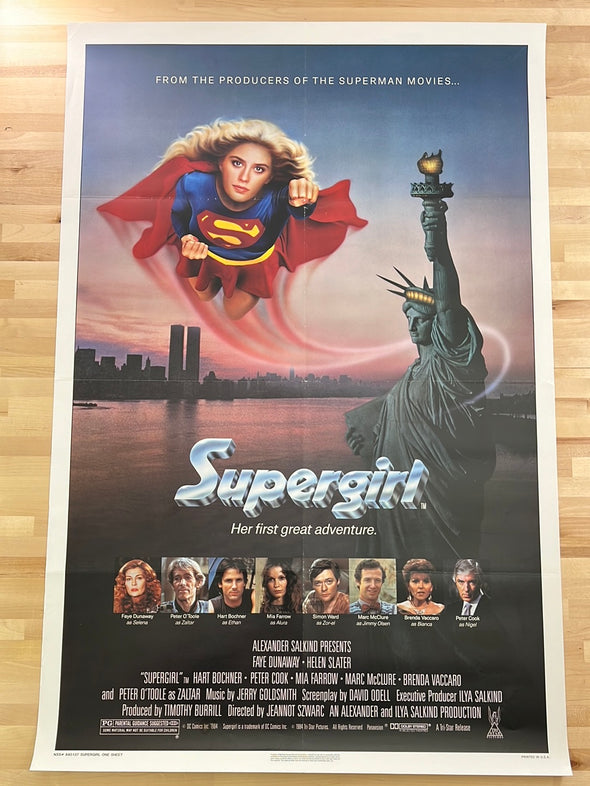 Supergirl - 1984 movie poster original vintage