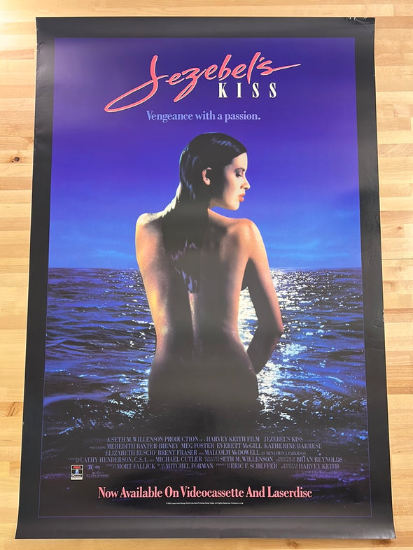 Jezebel's Kiss - 1990 movie poster original vintage