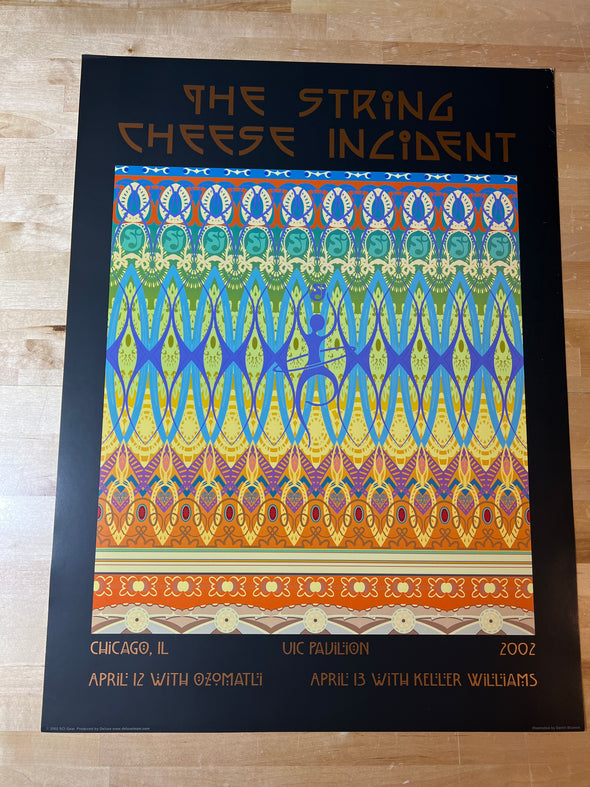 String Cheese Incident - 2002 Darrin Brunner poster Chicago, IL UIC Pavilion