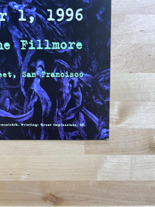 Bob Mould - 1996 Frank Wiedemann poster San Francisco, CA The Fillmore