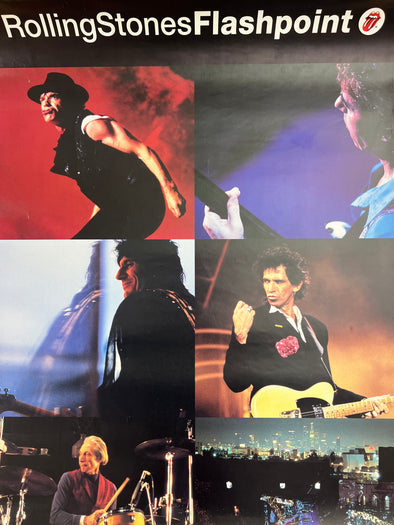 Rolling Stones - 1991 promo poster original vintage Flashpoint