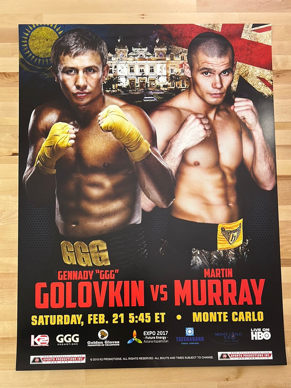 Boxing - 2015 GGG Golovkin vs Murray Poster