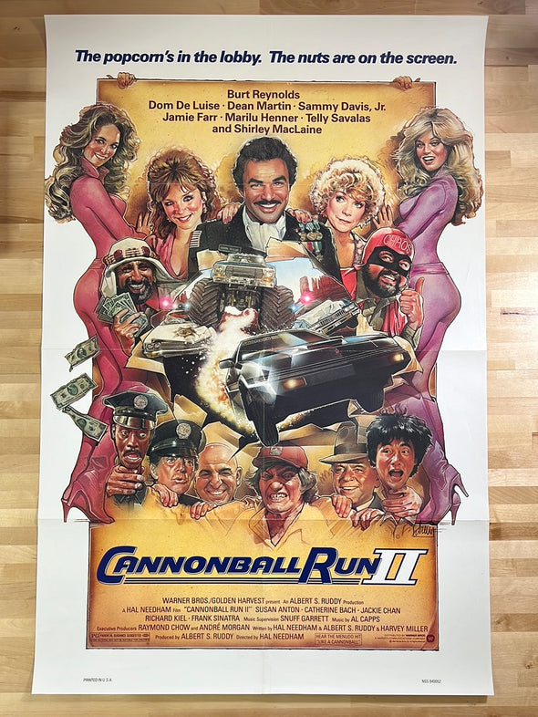 Cannonball Run II - 1984 movie poster original vintage