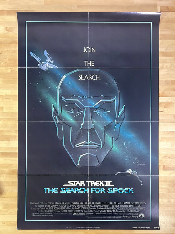 Star Trek III - 1984 The Search For Spock movie poster original vintage