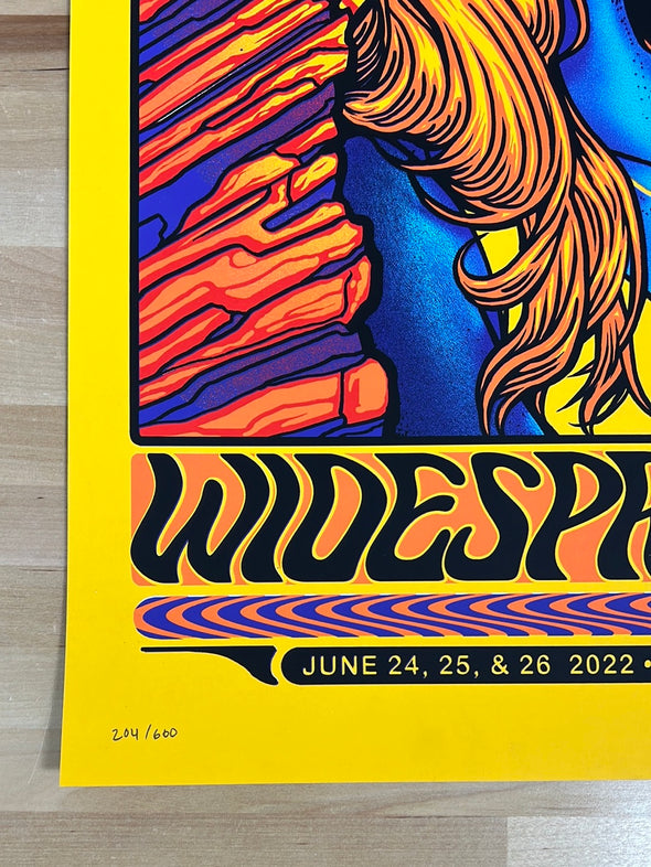 Widespread Panic - 2022 Munk One poster Red Rocks Morrison, CO