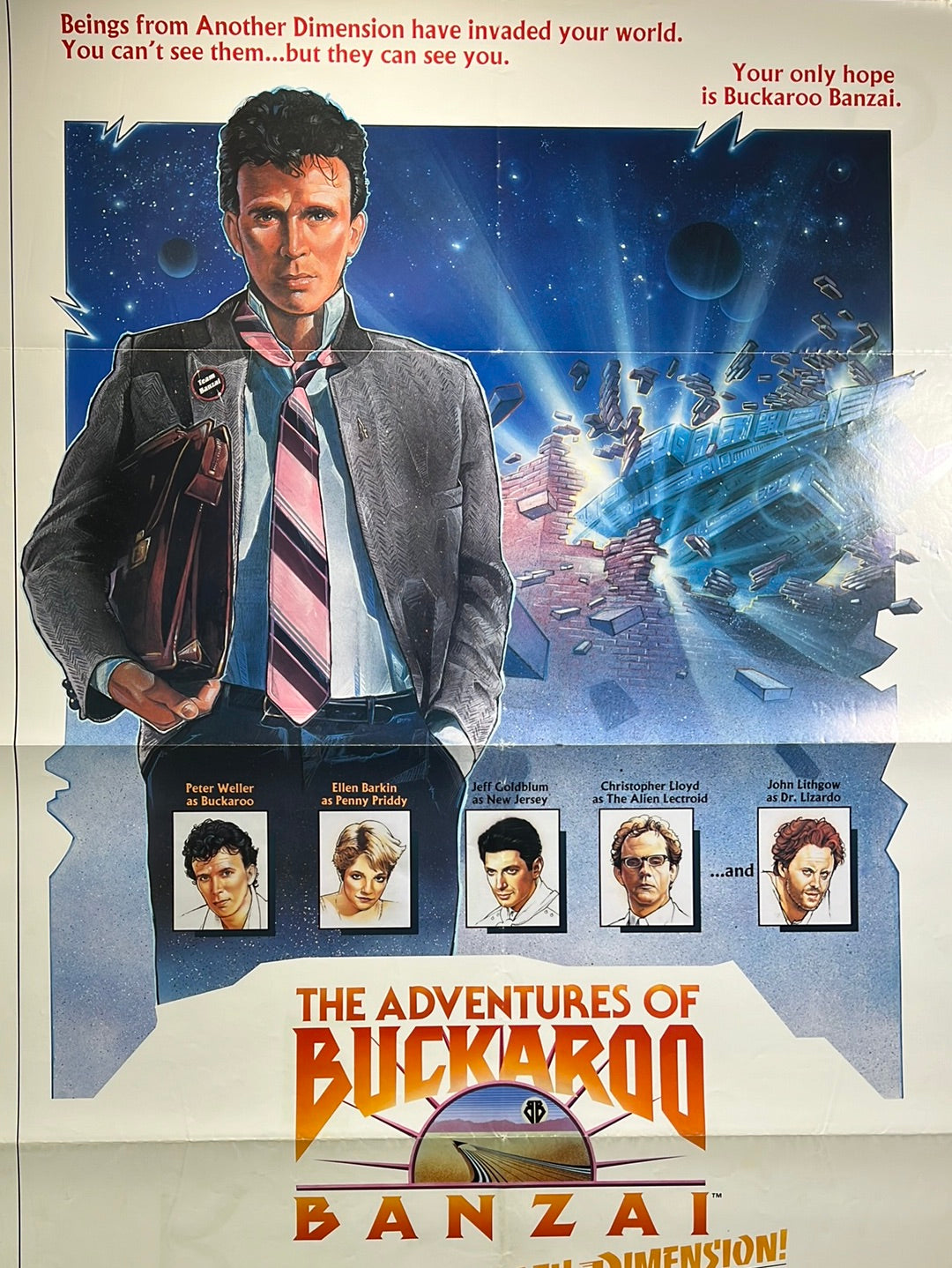 Bucroo The Adventures Of Buckaroo Banzai - 1984 movie poster original – Sold ...