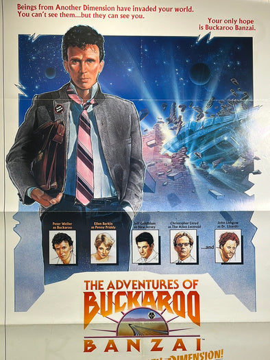 The Adventures Of Buckaroo Banzai - 1984 movie poster original