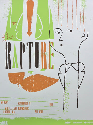 Rapture - 2006 Micah Smith poster Cambridge, MA Middle East