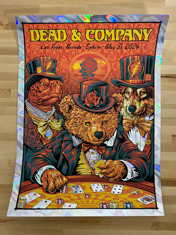 Dead & Company - 2024 Todd Slater Poster Las Vegas, NV The Sphere LAVA FOIL Edition