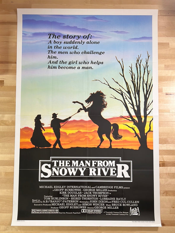 The Man From Snowy River - 1982 movie poster original vintage