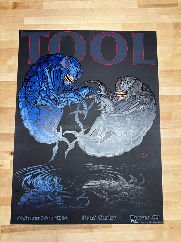 Tool - 2016 Adam Jones poster Pepsi Center Denver, CO (some creasing)
