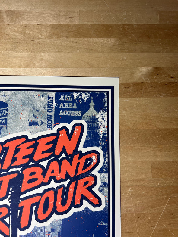 Bruce Springsteen - 2016 Michelle Holme American Tour poster Chicago, IL United Center